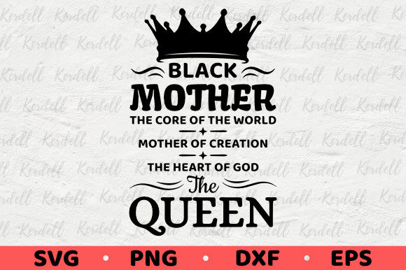 Black Mother Queen Graphics for Brand Illustrations
