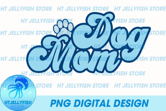 Dog Mom Retro Sublimation Graphics for Blog Templates