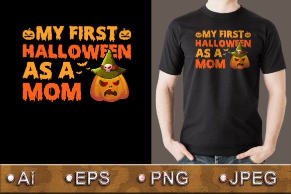Graphics for My First Halloween Mom T-Shirt Designs