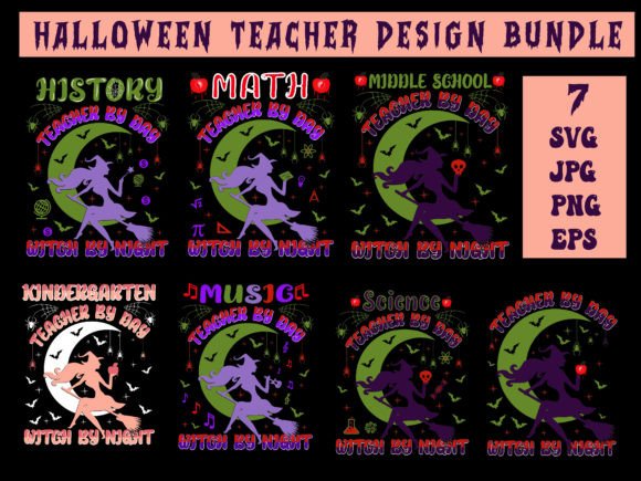 Halloween Teacher Bundle: Graphics & T-Shirt Designs