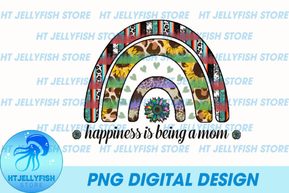 Happiness is Being a Mom Graphics & Templates