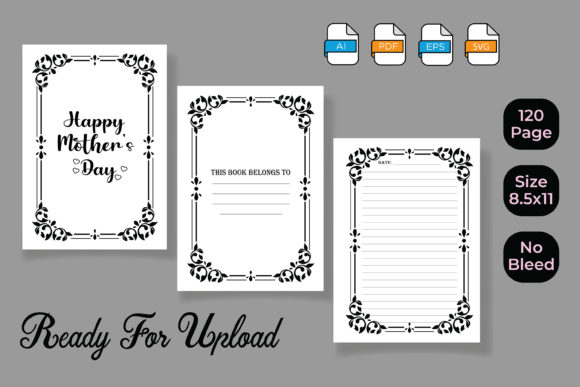 Happy Mother s Day Journal Graphics for Kdp Interiors