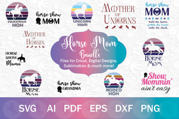 Horse Mom Bundle: Graphics & Illustrations