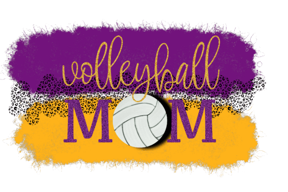 Volleyball Mom Sublimation Png: Graphics for T-Shirt Designs